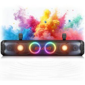 New 26 Inch 6 Speaker UTV Sound Bar Bluetooth Golf Cart Speakers Color Changing